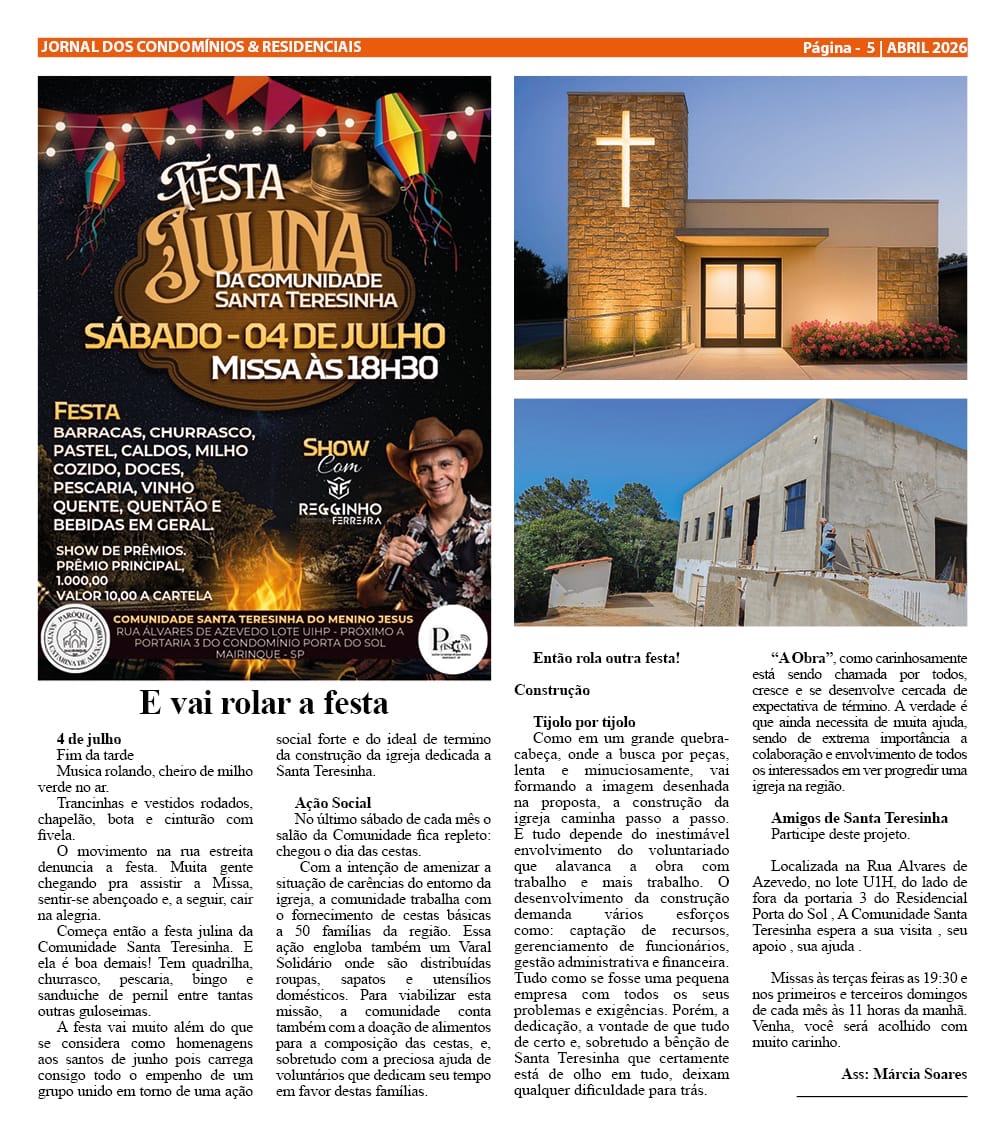 E vai rolar a festa!